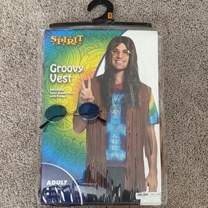 Spirit Groovy Vest Costume - Brown and Blue